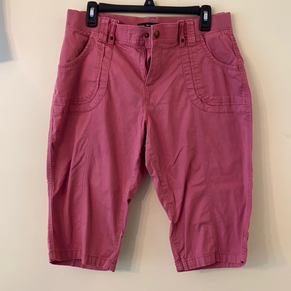 Lee skimmer crop pant, relaxed mid rise, 12 petite